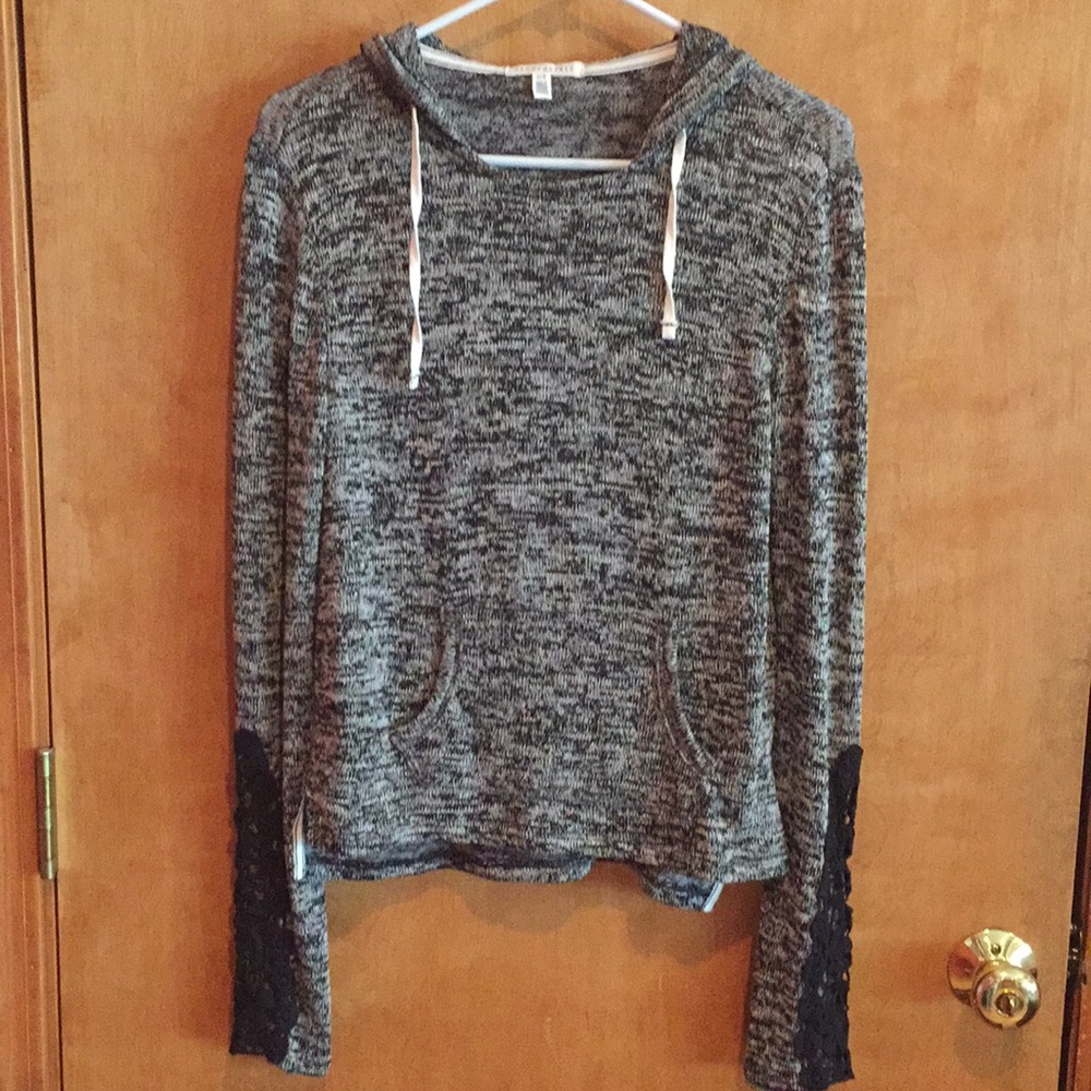 Aeropostale Hoodie with Lace Sleeves